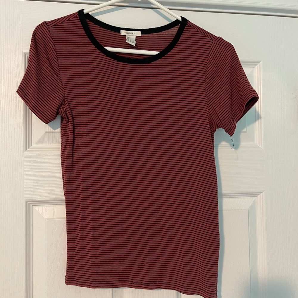 F21 Striped Tee